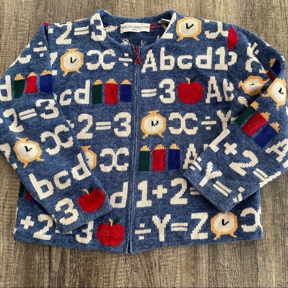 Marisa Christine ABC Sweater Size Petite Medium - Picture 12 of 12